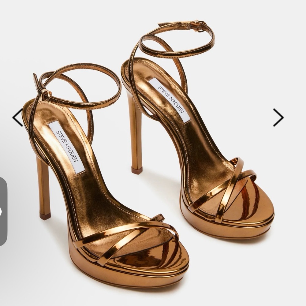 Steve Madden Metallic Gold Heels